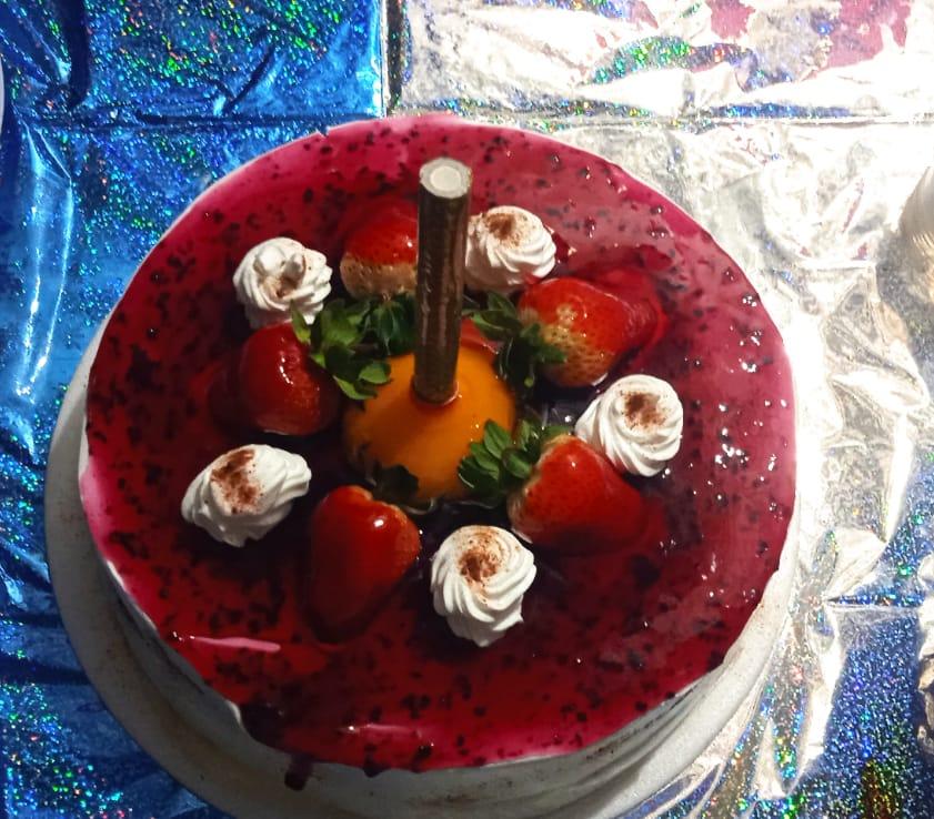 Torta de colección en pastel